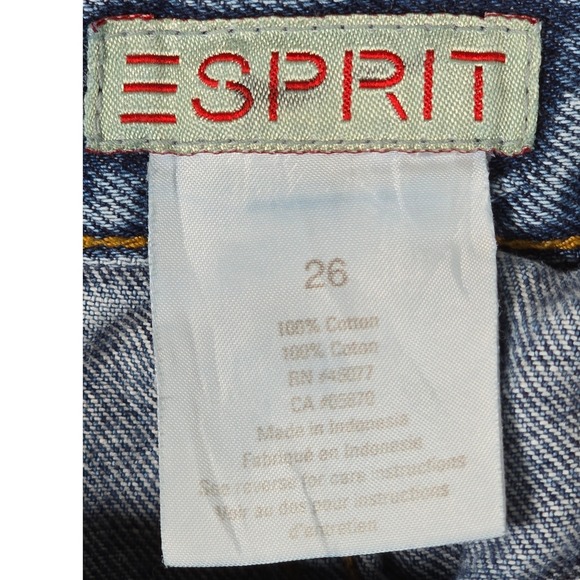 Esprit Vintage Women's High Waisted Straight Leg Jeans Blue Medium Wash Size 26 - Picture 4 of 11